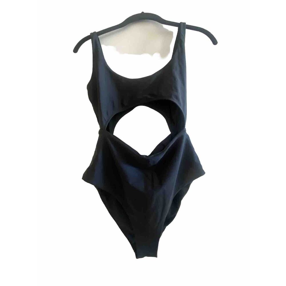 New Women’s ZAFUL Black One-piece Cutout Bikini‎ Black Small 4 Bathing Swim Suit